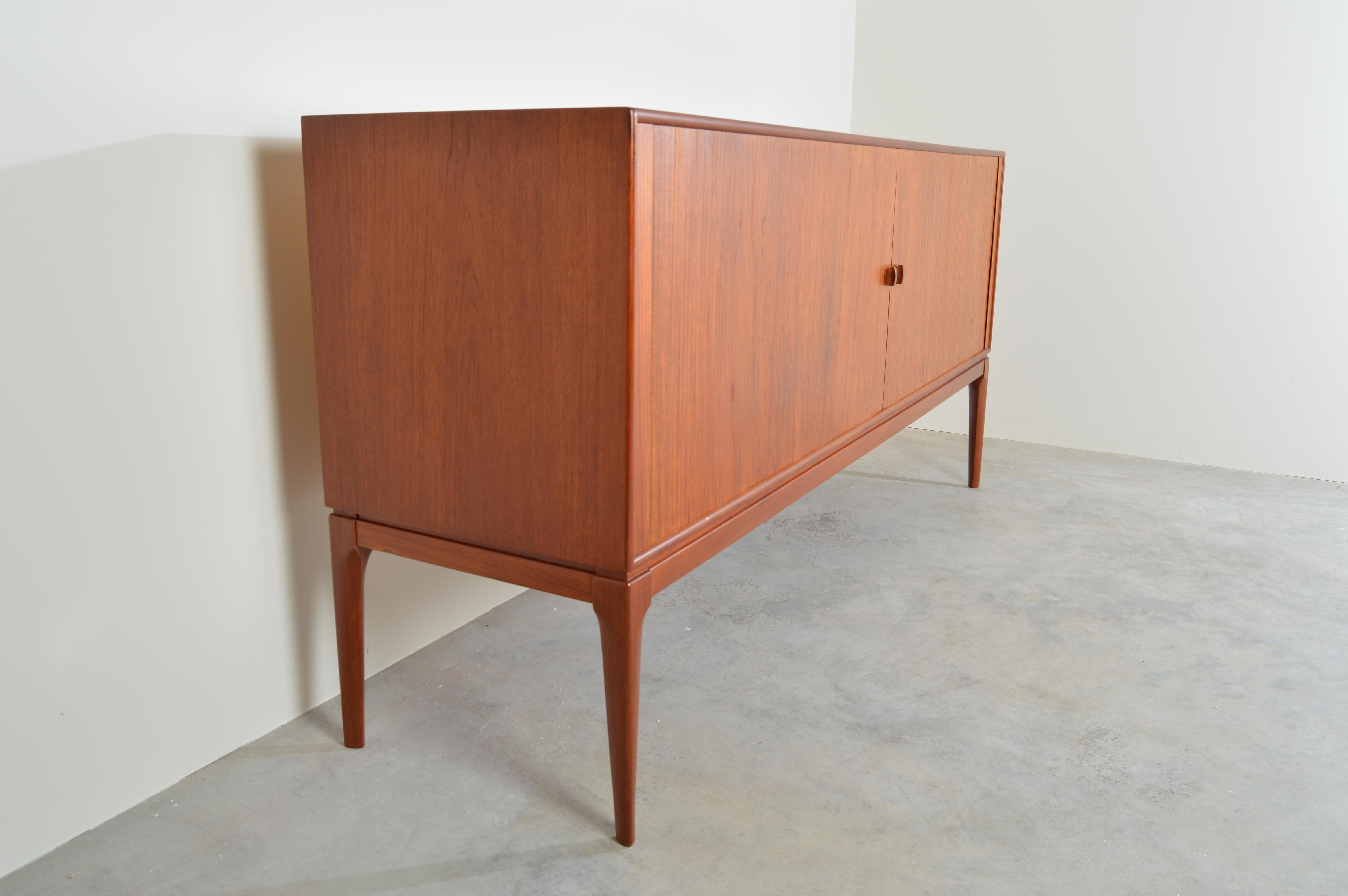 Mid-20th Century Peter Hvidt and Orla Molgaard-Nielsen for Soborg Mobler Tambour Credenza