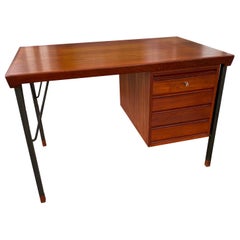 Peter Hvidt and Orla Molgaard-Nielsen Single Bay Teak Desk for John Stuart