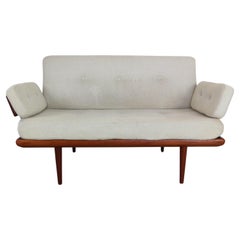 Peter Hvidt and Orla Molgaard-Nielson Danish Teak Loveseat "Minerva" Sofa, 1960