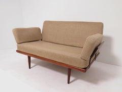 Peter Hvidt and Orla Molgaard-Nielson Danish Teak Loveseat "Minerva" Sofa