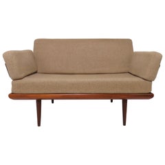 Vintage Peter Hvidt and Orla Molgaard-Nielson Danish Teak Loveseat "Minerva" Sofa