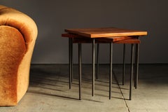 Peter Hvidt and Orla Molgaard Teak Stacking Tables, 1960s