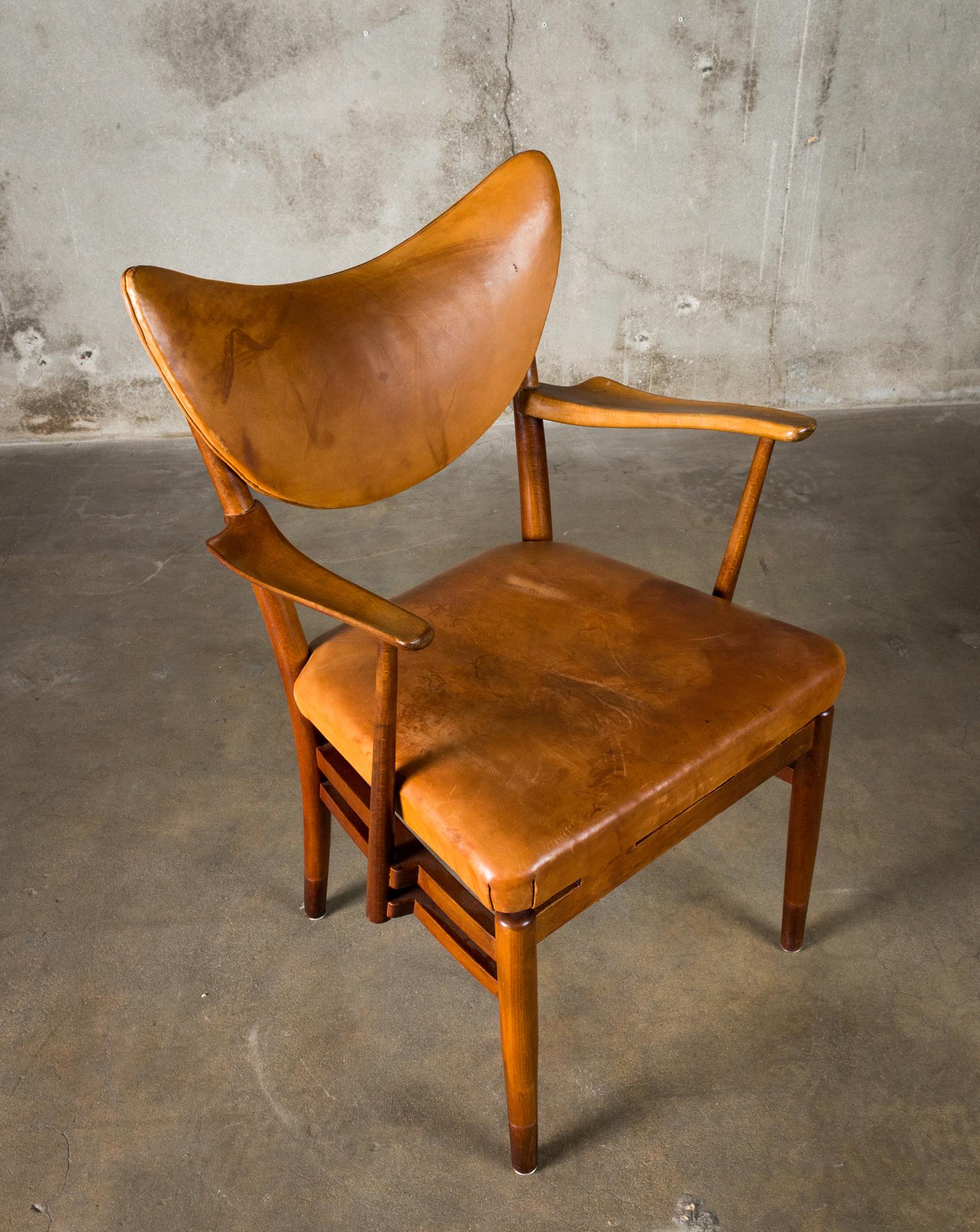 Leather Peter Hvidt Armchair