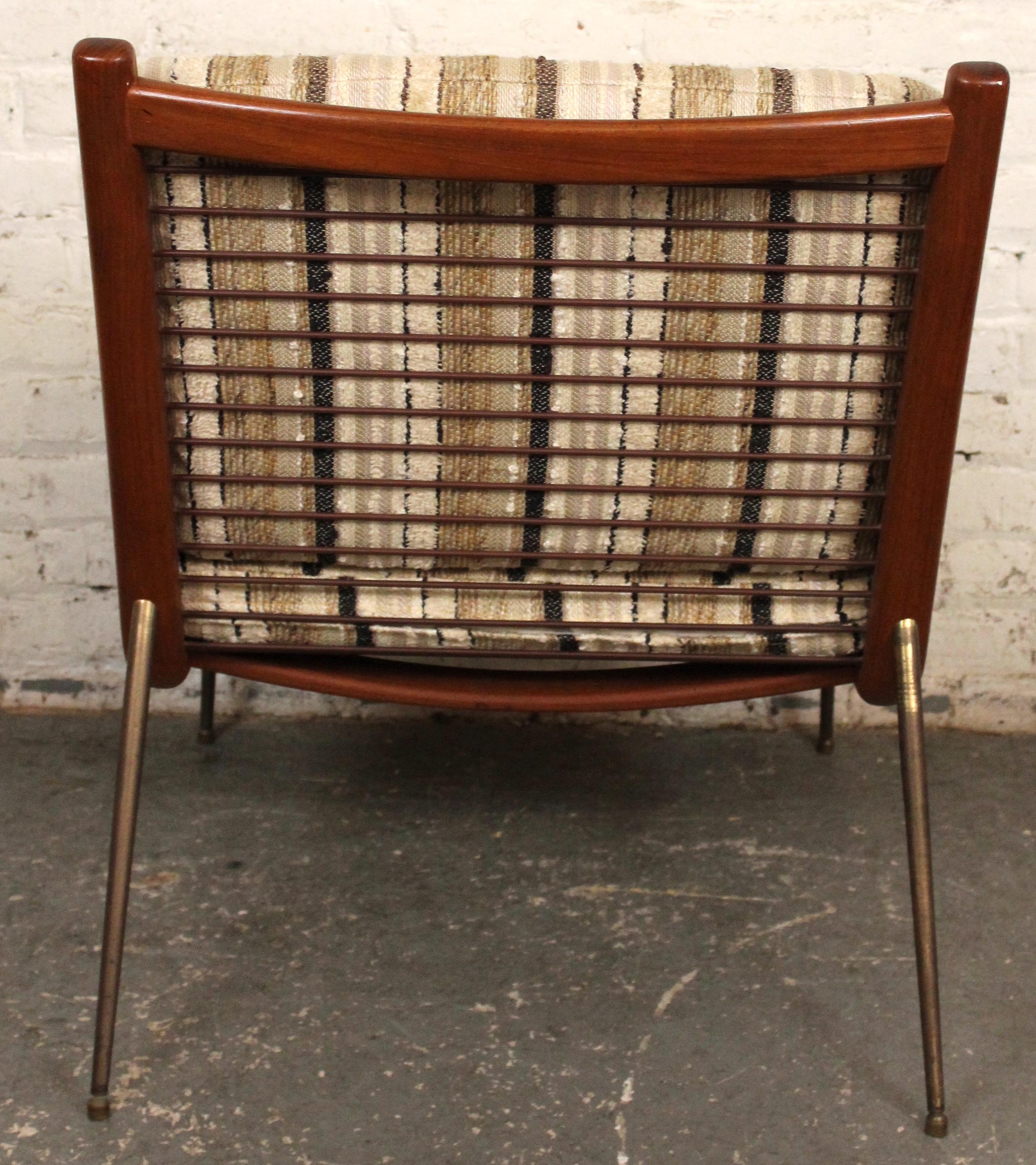 Mid-Century moderno Peter Hvidt Boomerang Lounge Chair per France & Søn in vendita