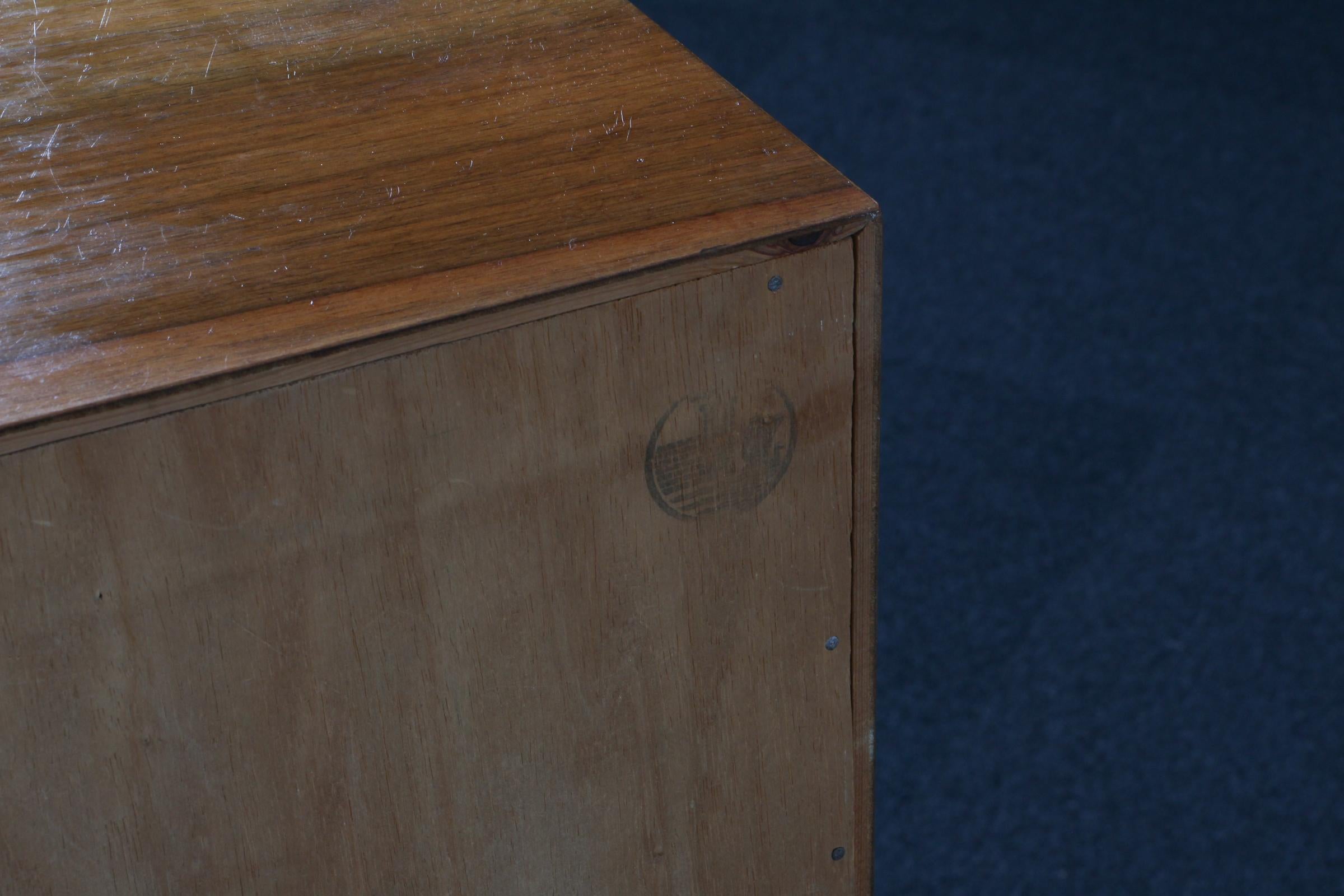 Commode Peter Hvidt avec vanité, acajou, années 1940, Danemark, laiton en vente 1