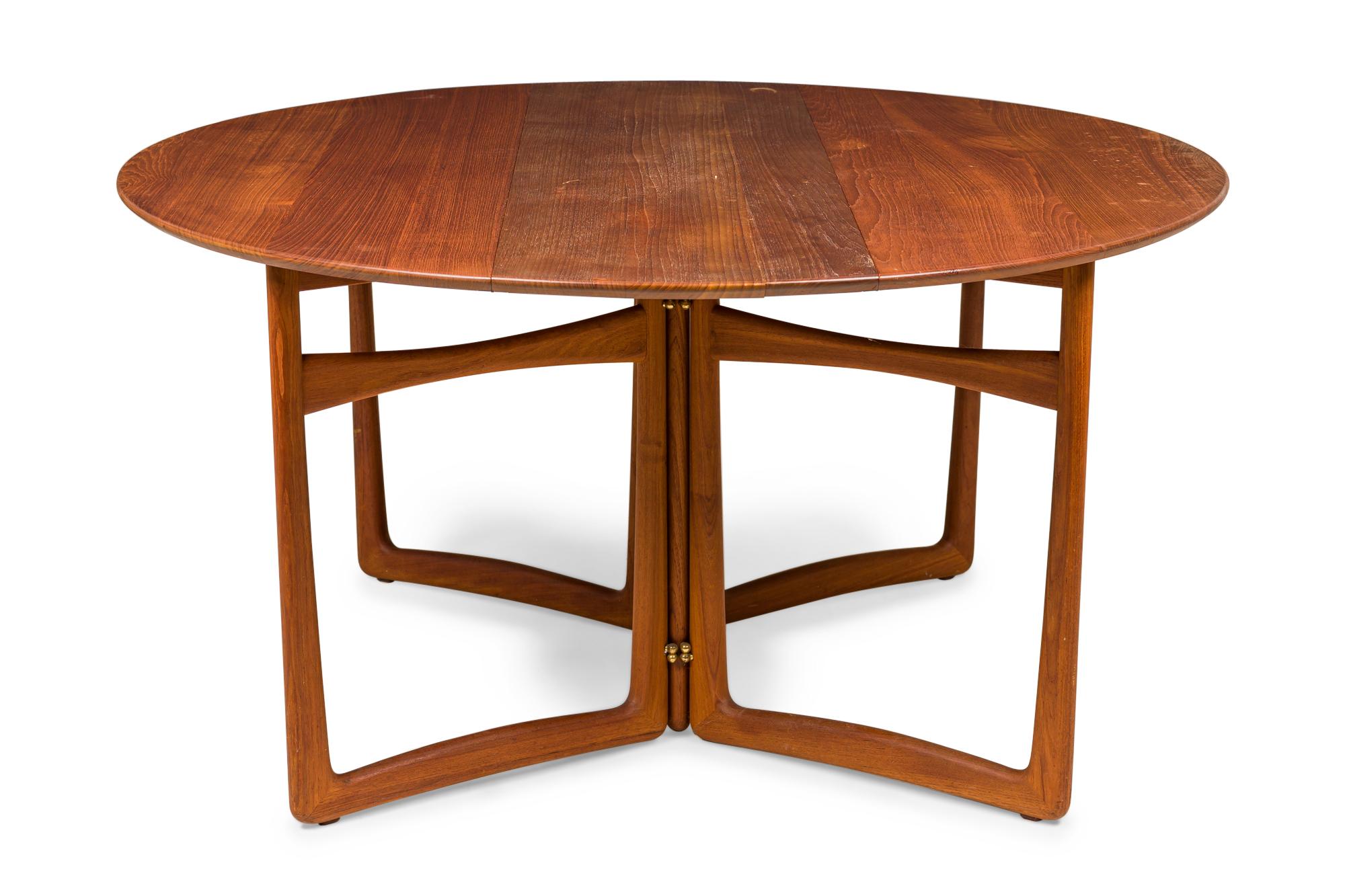 Mid-Century Modern Peter Hvidt Danish Gate Leg Drop Leaf Console / Dining Table For Sale