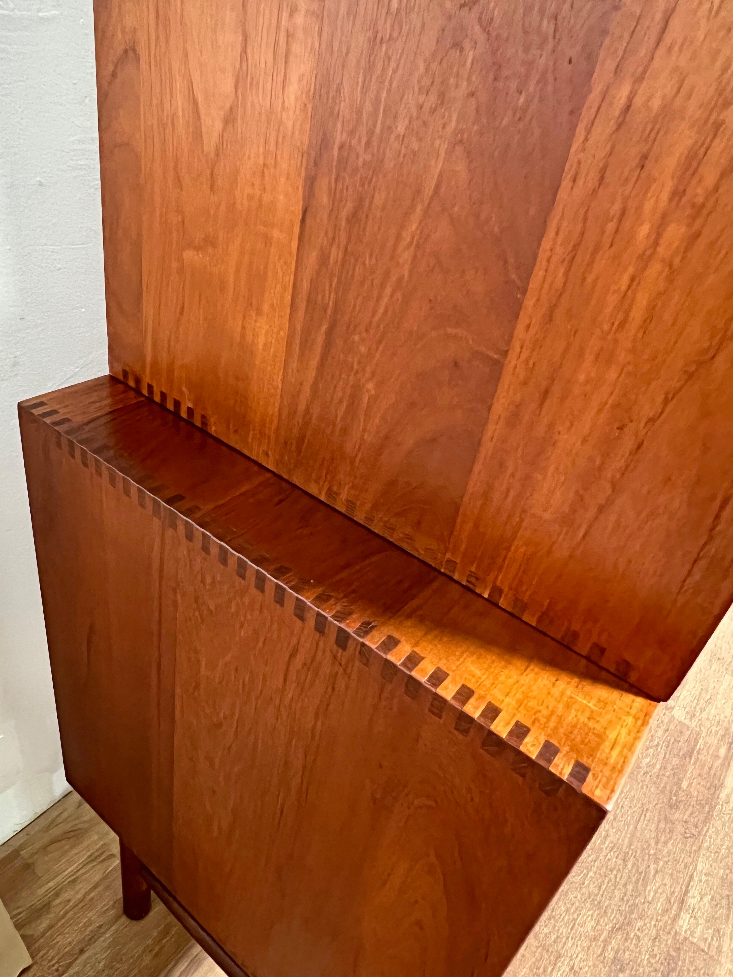 Peter Hvidt Danish Teak Tambour Door Credenza for Soborg, Circa 1960s 7