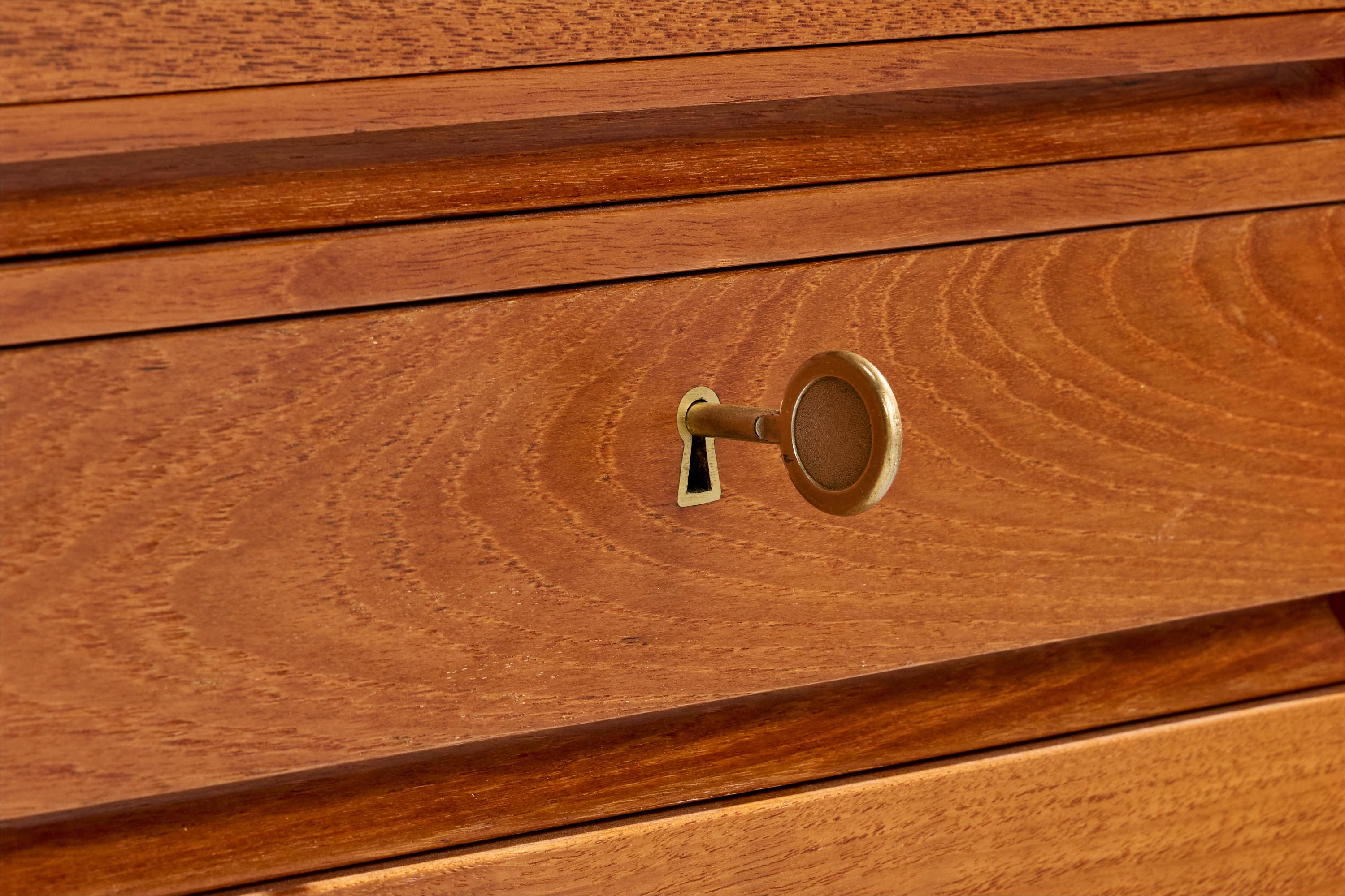 Peter Hvidt, Scrivania, Teak, Acciaio, Danimarca, 1959 in vendita 5