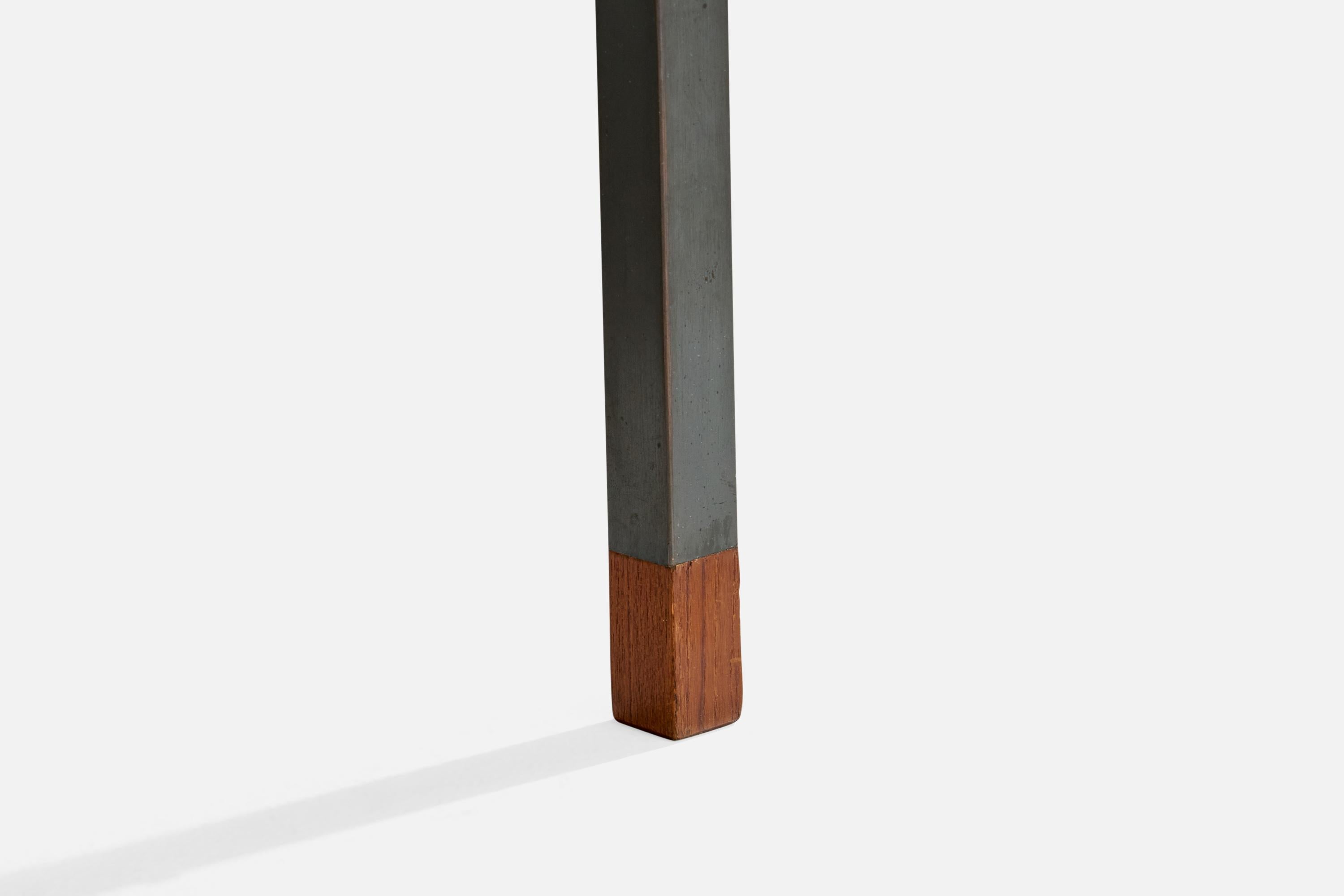 Mid-Century moderno Peter Hvidt, Scrivania, Teak, Acciaio, Danimarca, 1959 in vendita