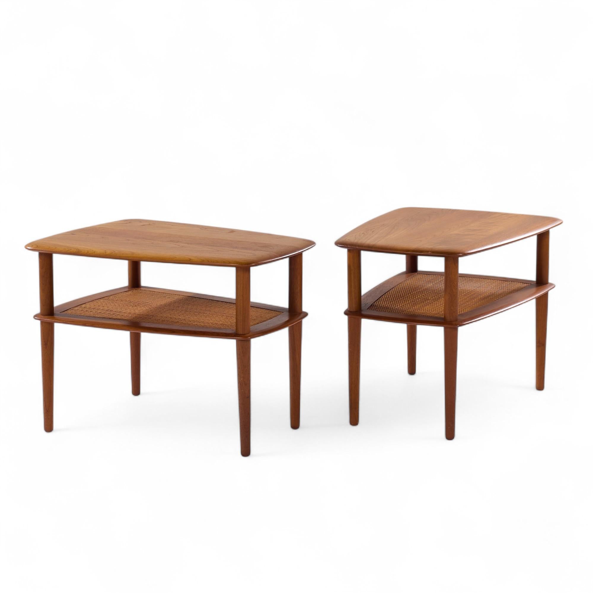 Peter Hvidt para France and Son Mesas auxiliares danesas de teca y caña de mediados de siglo - Pareja

Cada mesa auxiliar mide 20,5 de ancho x 28 de fondo x 20,25 pulgadas de alto

Todos los muebles pueden adquirirse en lo que denominamos estado