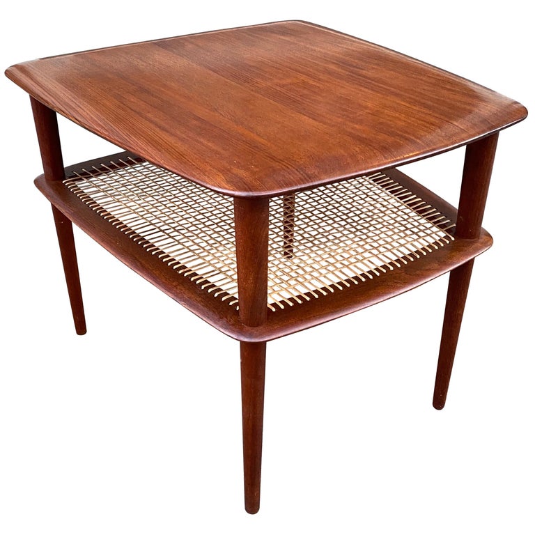 Peter Hvidt for John Stuart Furniture Solid Teak Side Table at 1stDibs