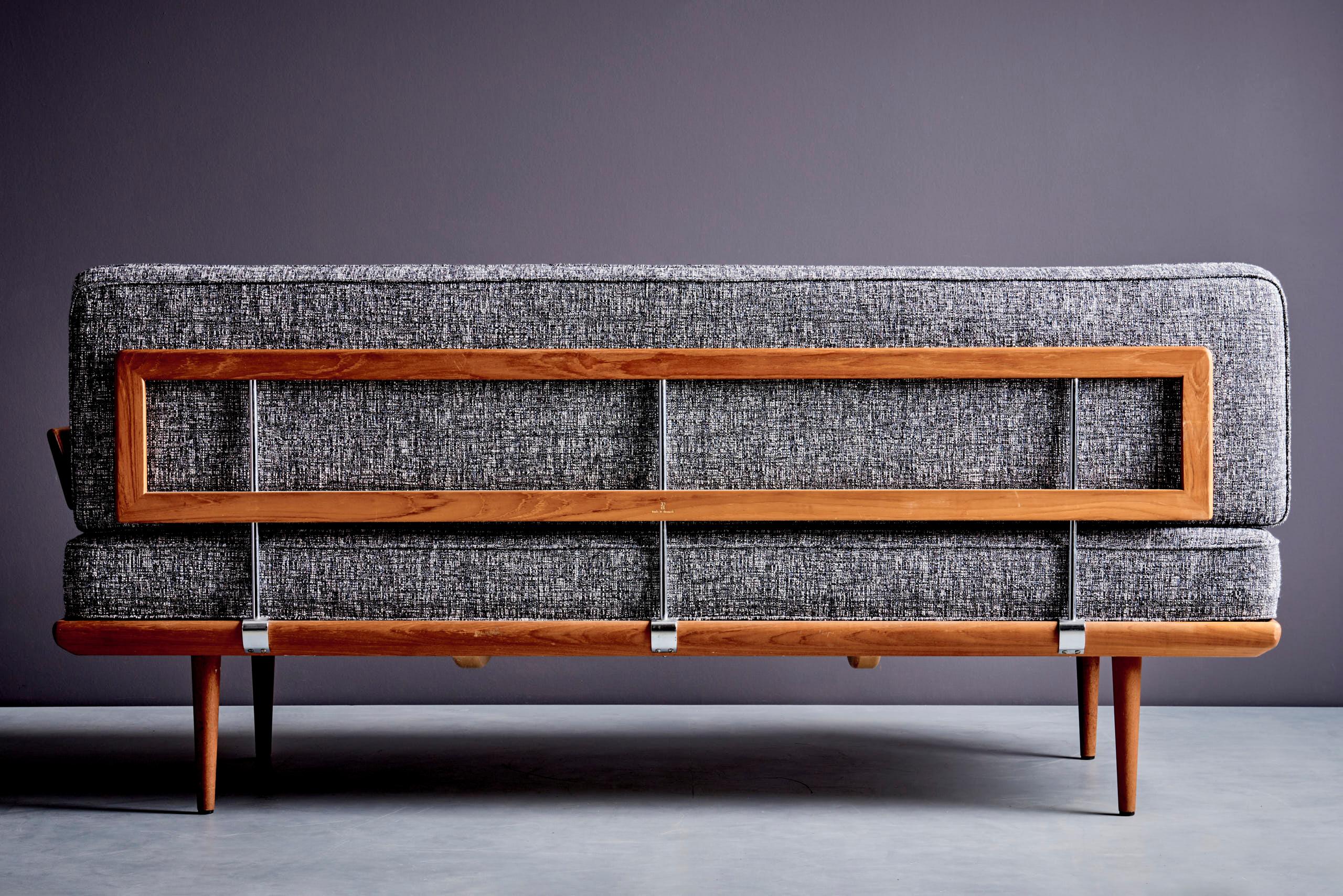 Peter Hvidt Gray Daybed or Sofa, Denmark 1950s In condizioni buone in vendita a Berlin, DE