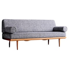 Peter Hvidt Gray Daybed or Sofa, Denmark 1950s