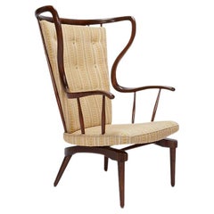 Peter Hvidt High Back Rocking Chair