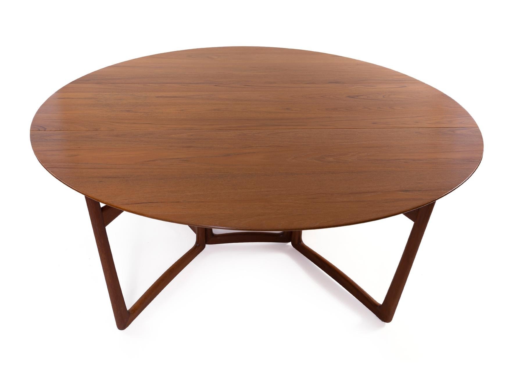 Mid-Century Modern Peter Hvidt Mid-Century Drop-Leaf Dining Table