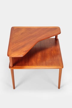 Peter Hvidt Minerva Corner Table France and Son Teak, 1960s