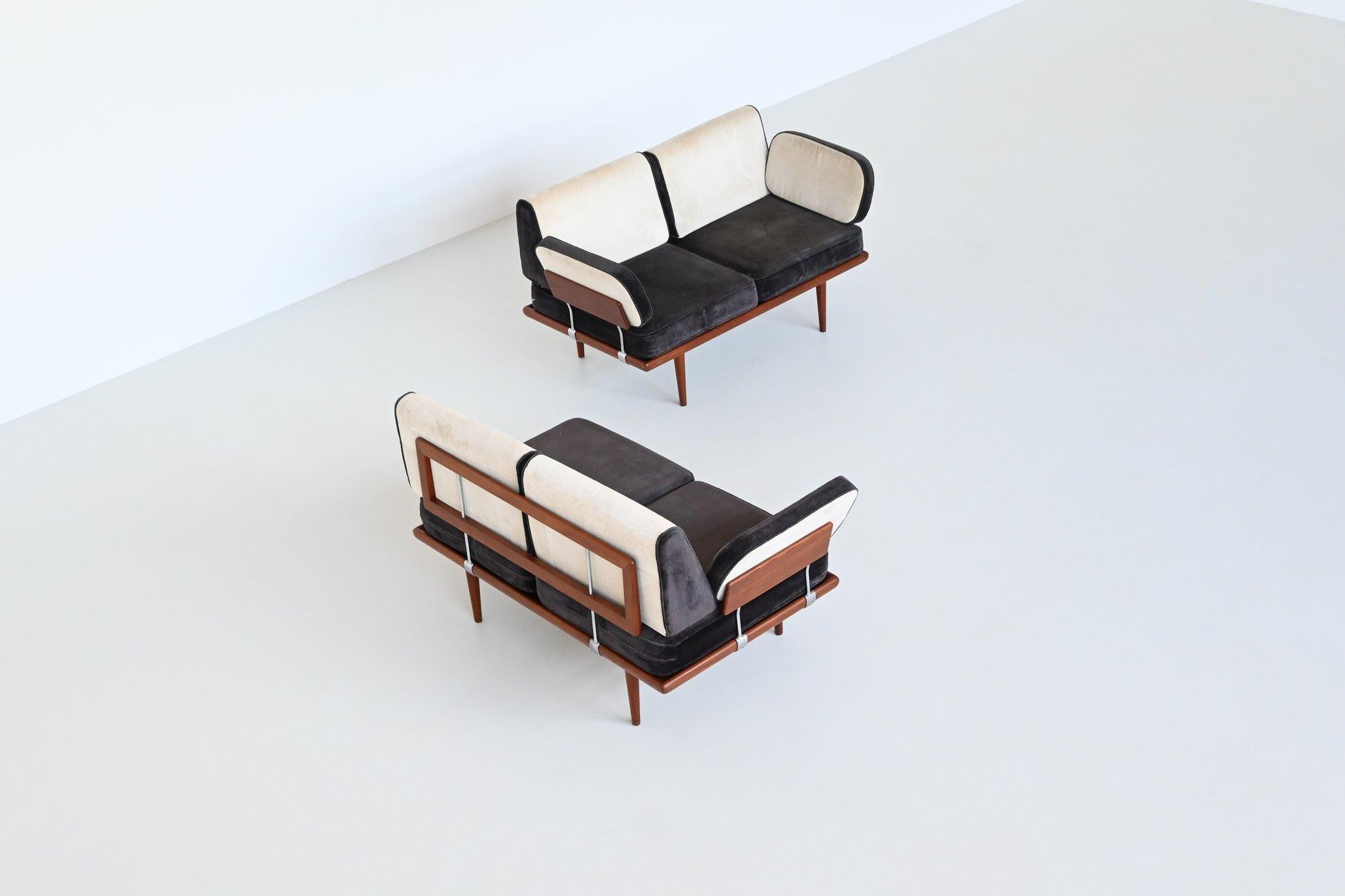 Mid-20th Century Peter Hvidt “Minerva” sofa set in teak France & Son Denmark 1957