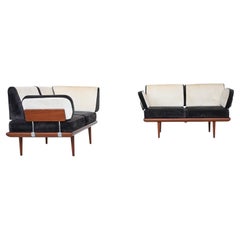 Peter Hvidt “Minerva” sofa set in teak France & Son Denmark 1957