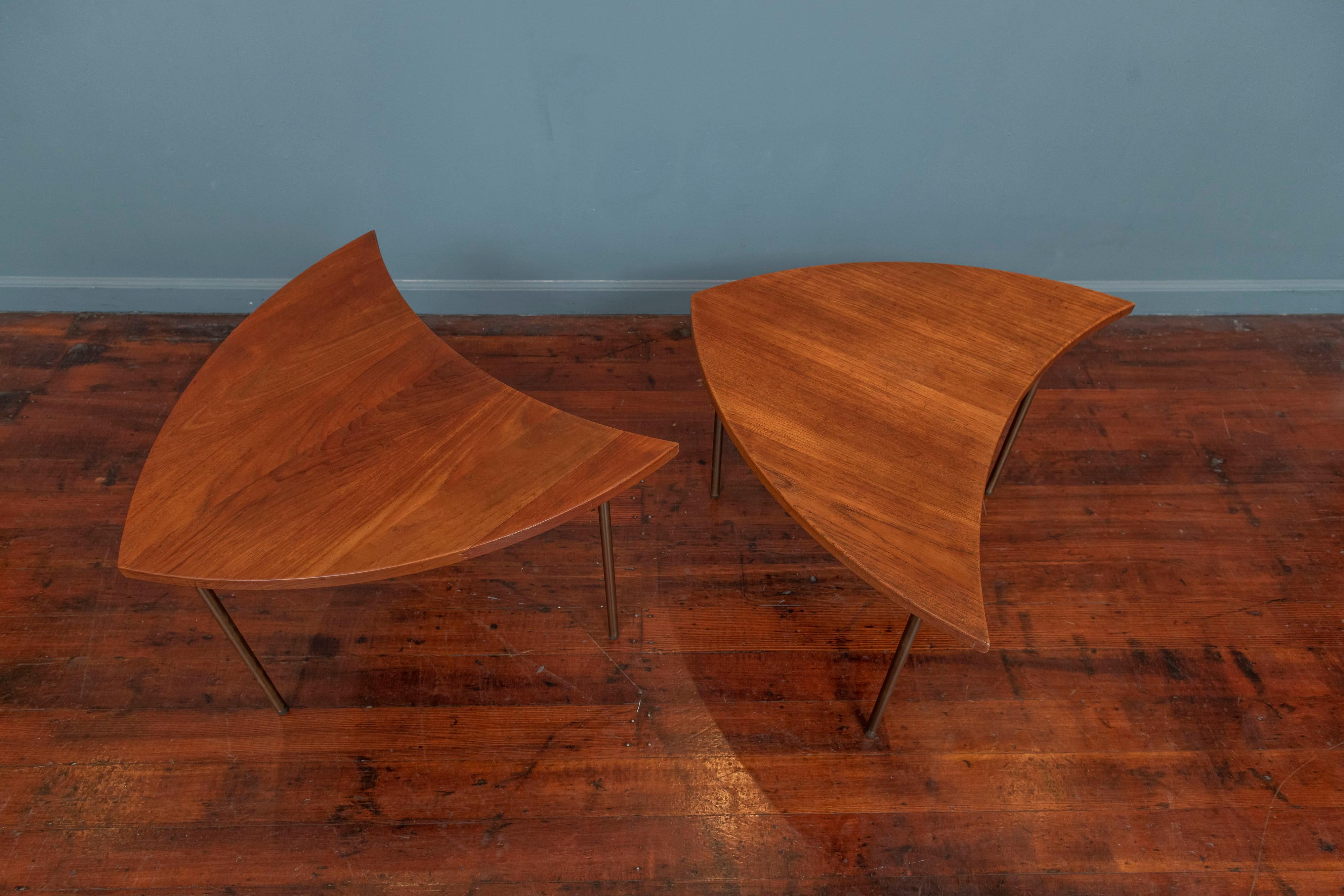 Scandinavian Modern Peter Hvidt Model 523 Shield Tables for France & Son