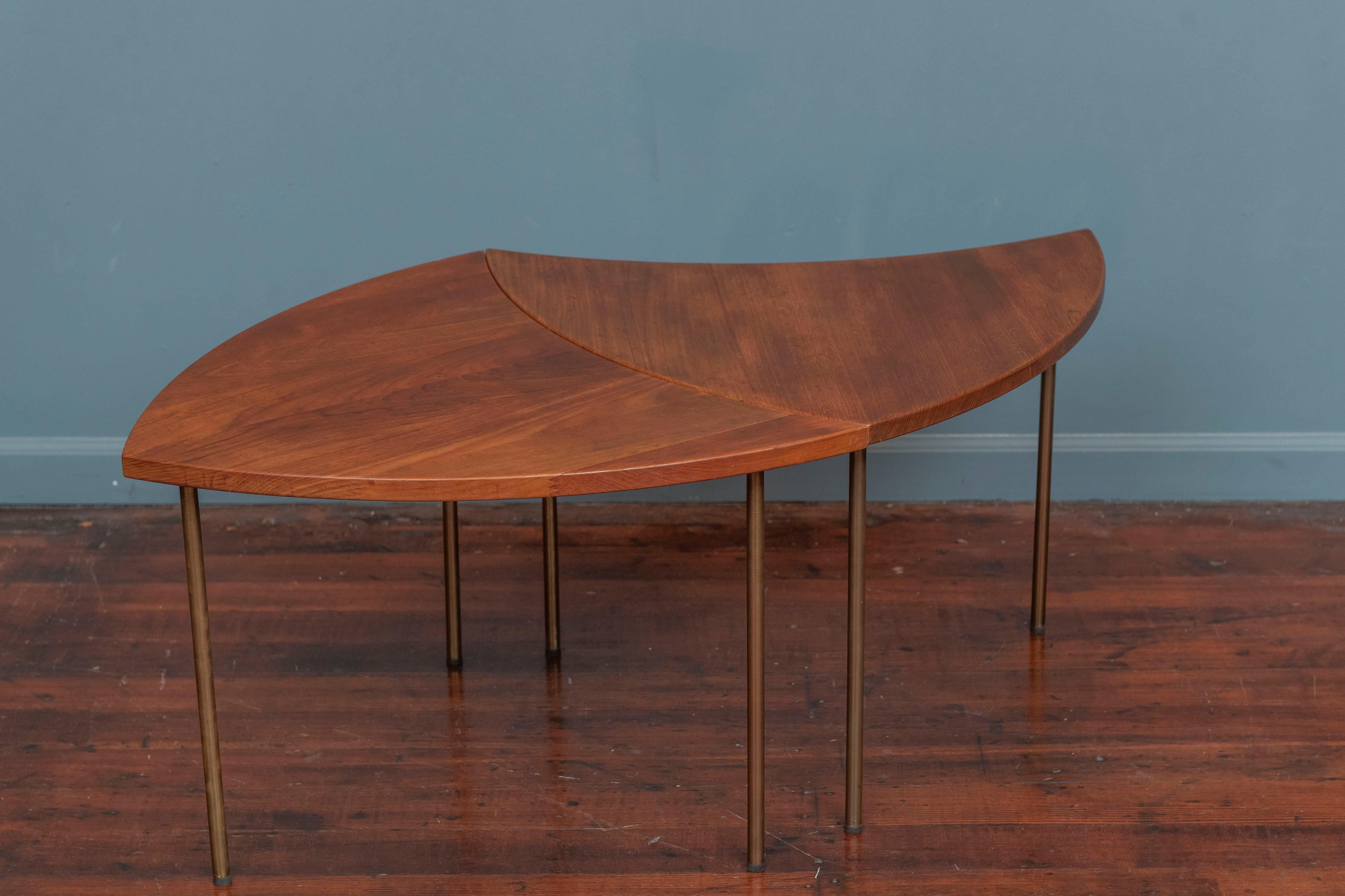 Mid-20th Century Peter Hvidt Model 523 Shield Tables for France & Son