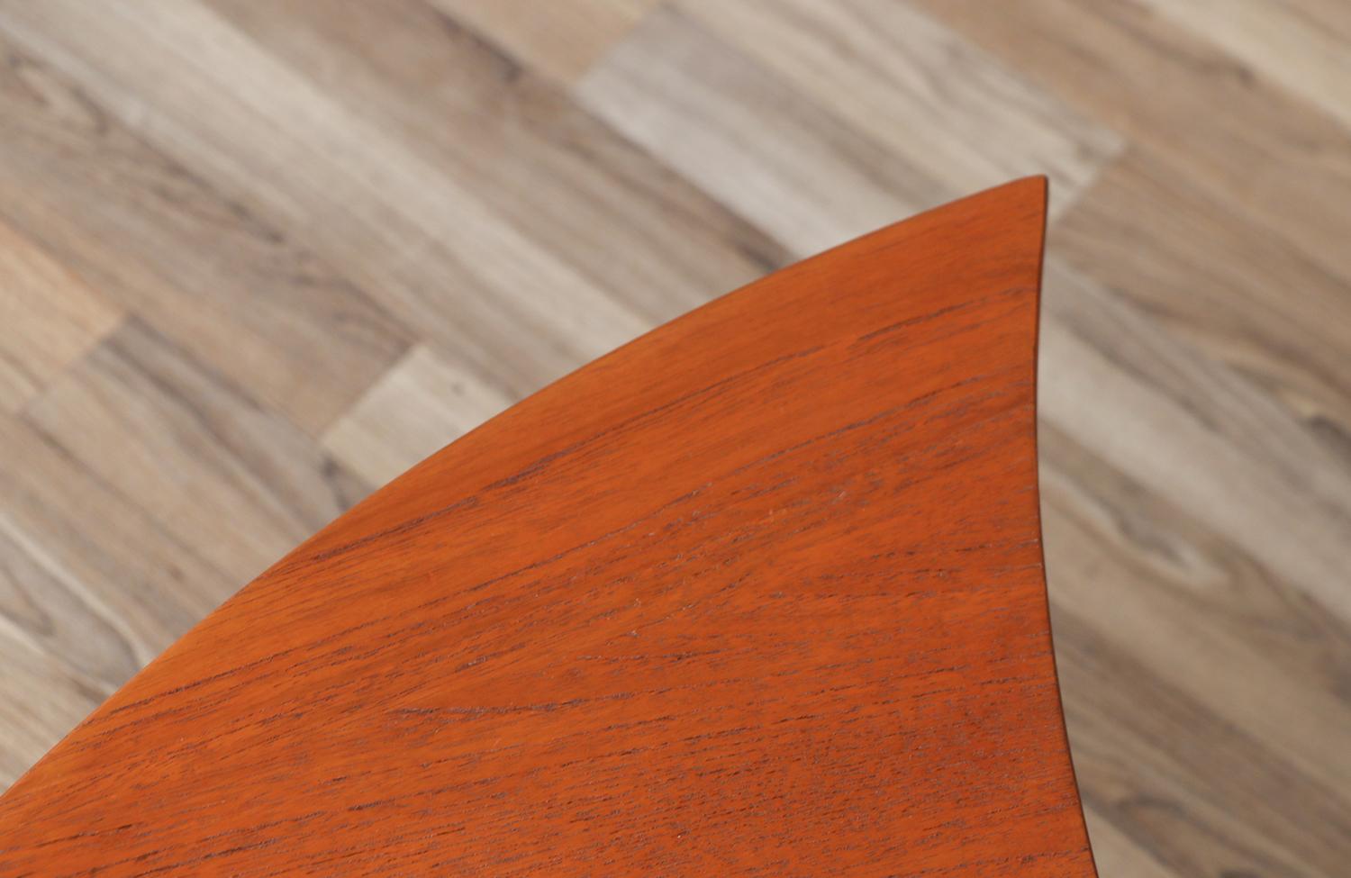 Table basse modulaire en teck et laiton de Peter Hvidt pour France & Son en vente 12