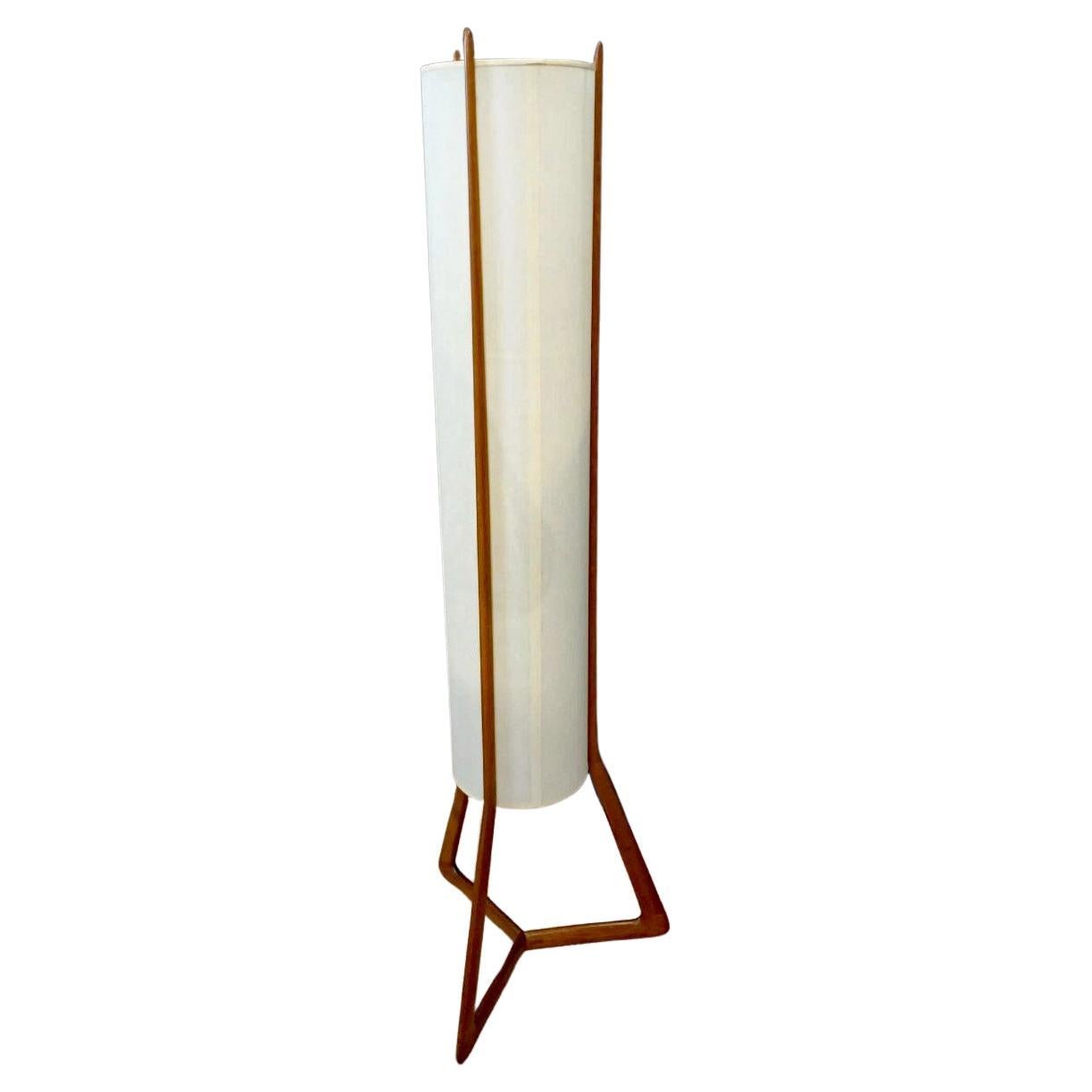 Peter Hvidt & Olga Molgaard-nielsen (att. to) teak tripod floor lamp 