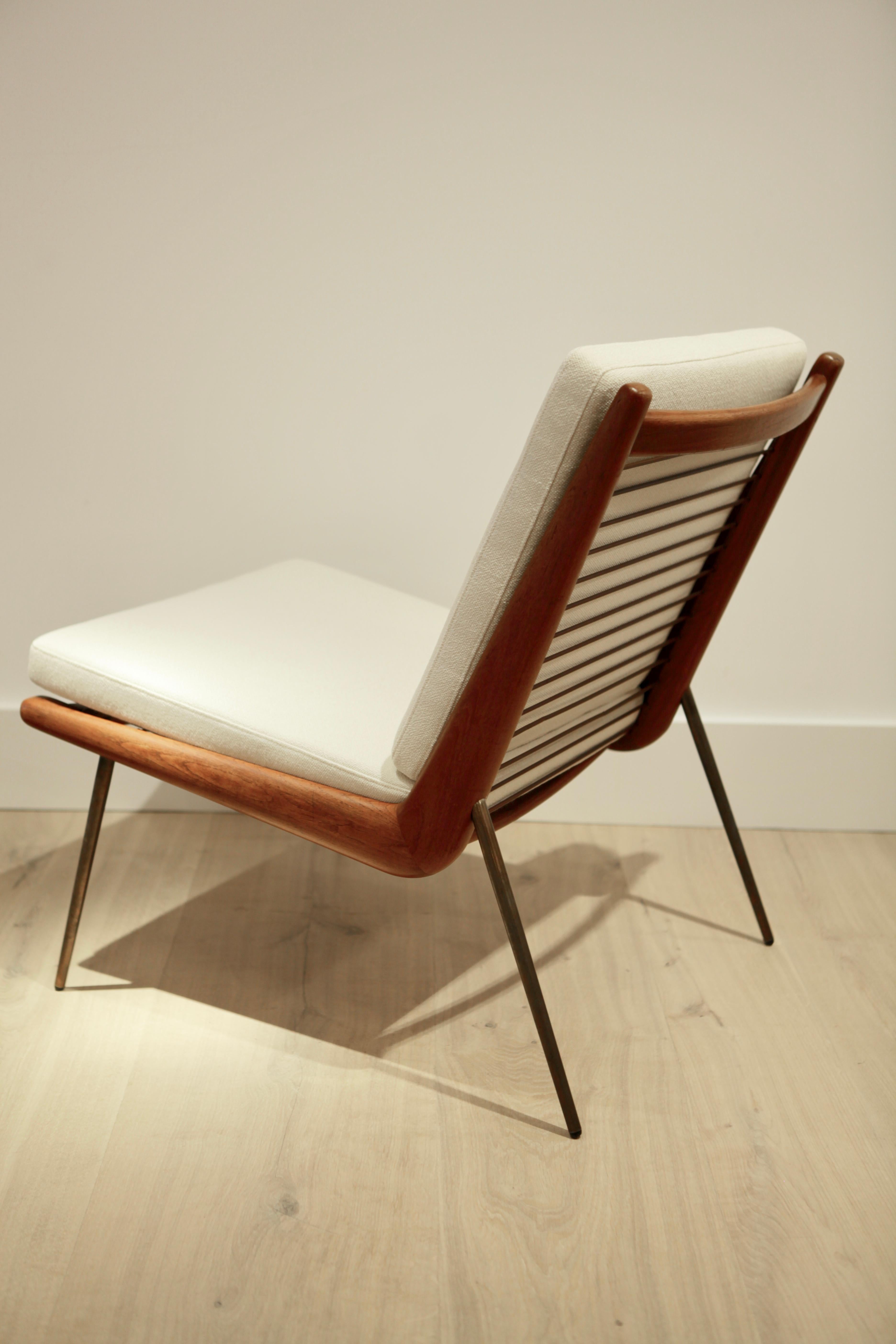 Peter Hvidt & Orla M. Nielsen, Boomerang Easy Chair, Denmark, 1956 In Excellent Condition In Berlin, DE