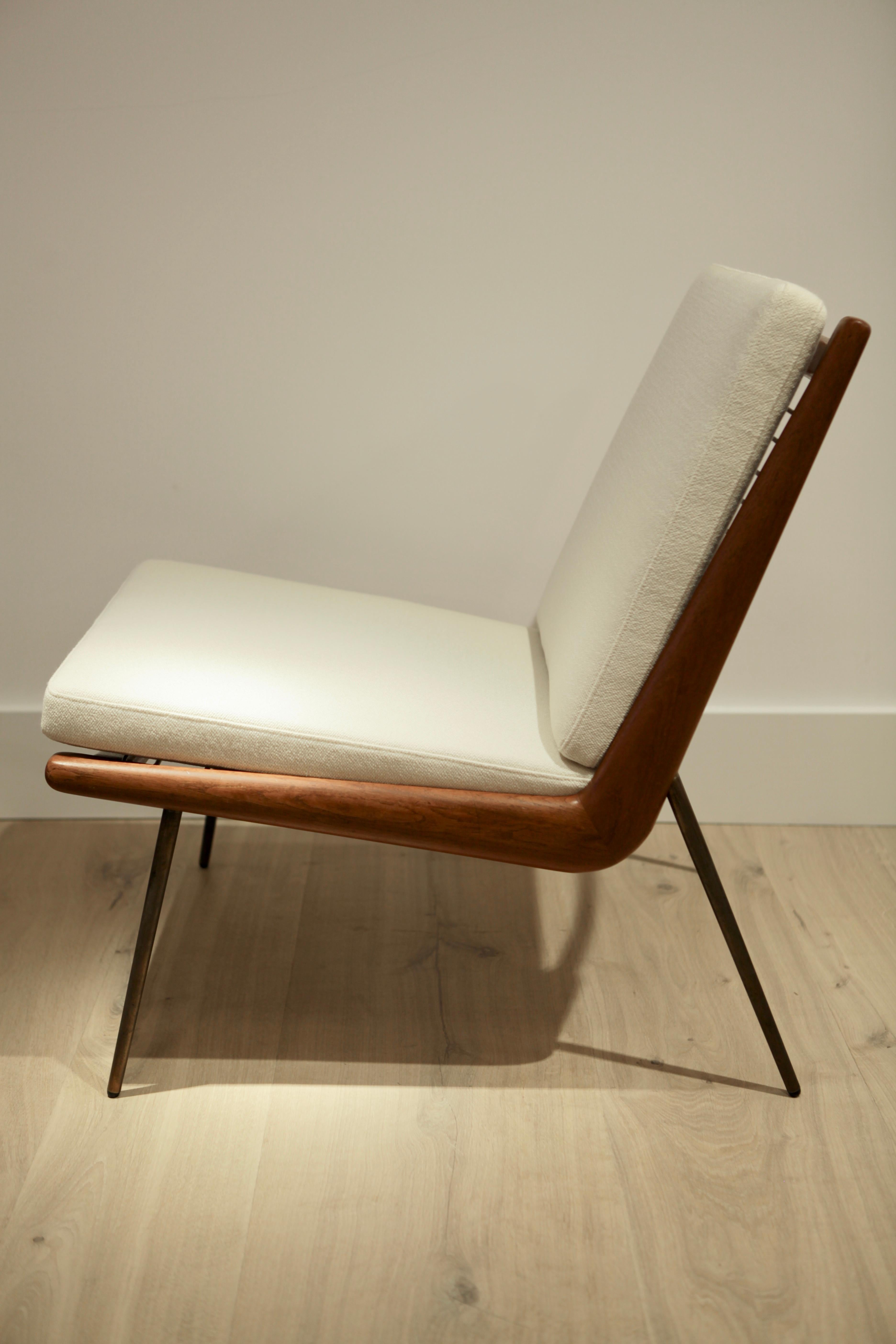 Mid-20th Century Peter Hvidt & Orla M. Nielsen, Boomerang Easy Chair, Denmark, 1956