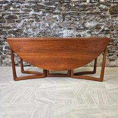 Peter Hvidt & Orla Mølgaard for France & Søn Danish Teak Drop-Leaf Dining Table
