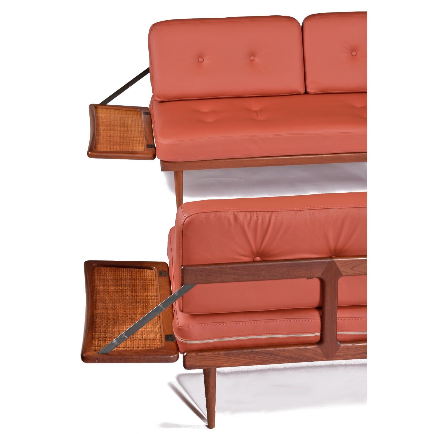 Peter Hvidt Orla Mølgaard For John Stuart FD451 Daybed Sofas & Corner Table Set For Sale 7