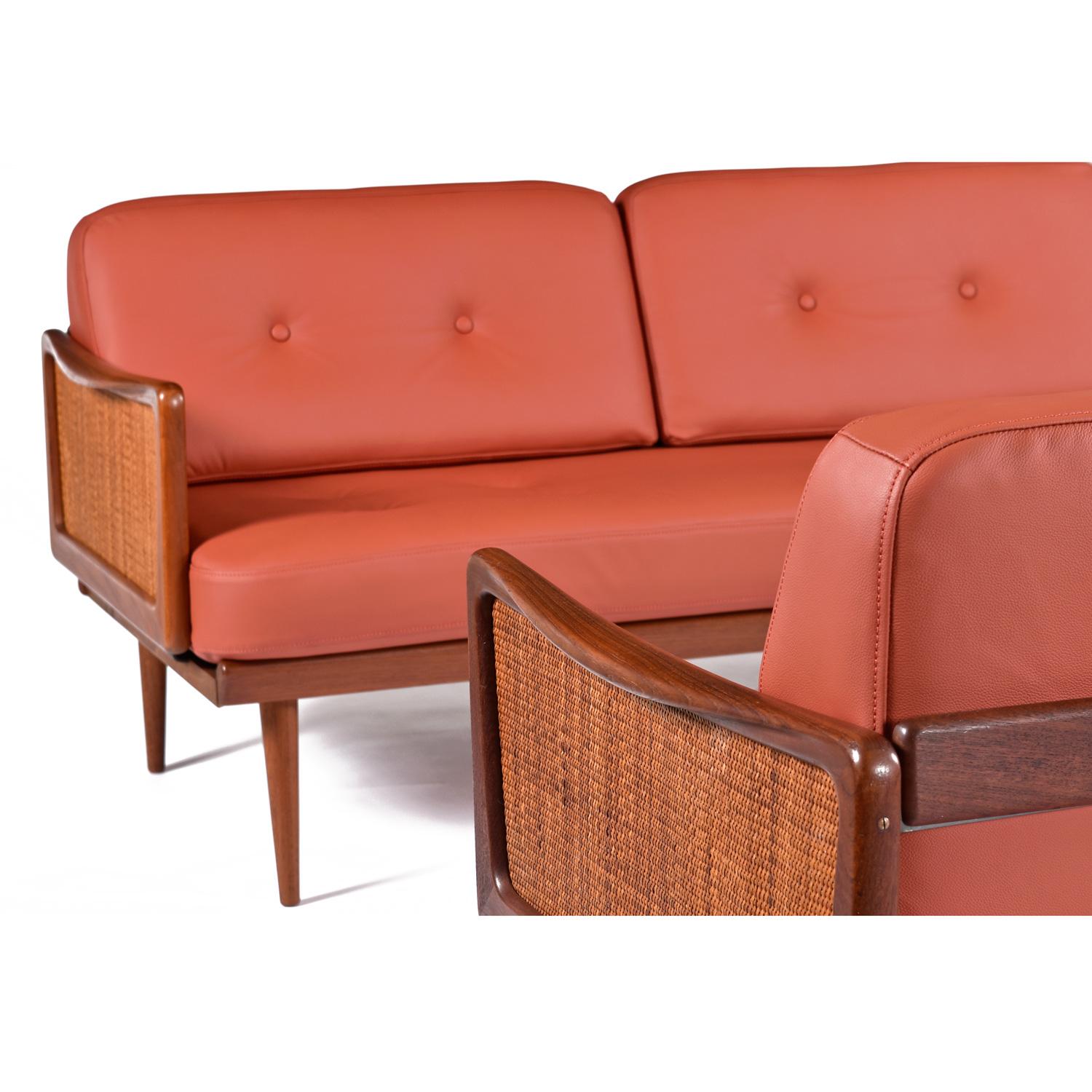 Peter Hvidt Orla Mølgaard For John Stuart FD451 Daybed Sofas & Corner Table Set For Sale 2