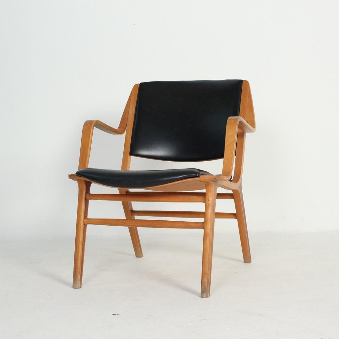 Scandinavian Modern Peter Hvidt & Orla Mølgaard-nielse, 'AX Chair', by Fritz Hansen, Denmark 1960s For Sale