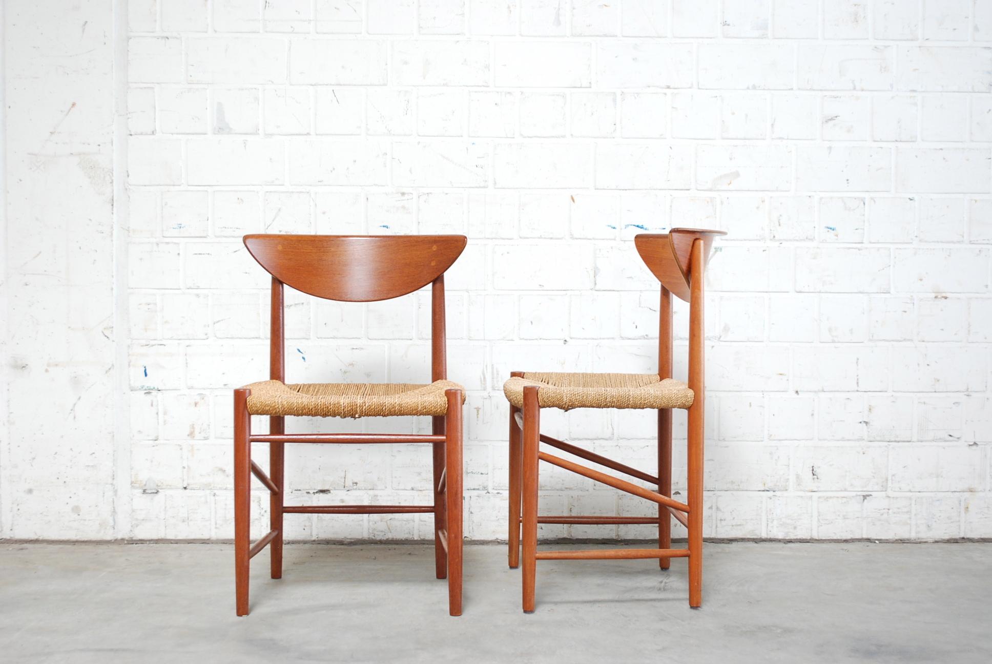 Danese Peter Hvidt & Orla Mølgaard-Nielsen 8 sedie da pranzo in teak modello 316 per Soborg in vendita