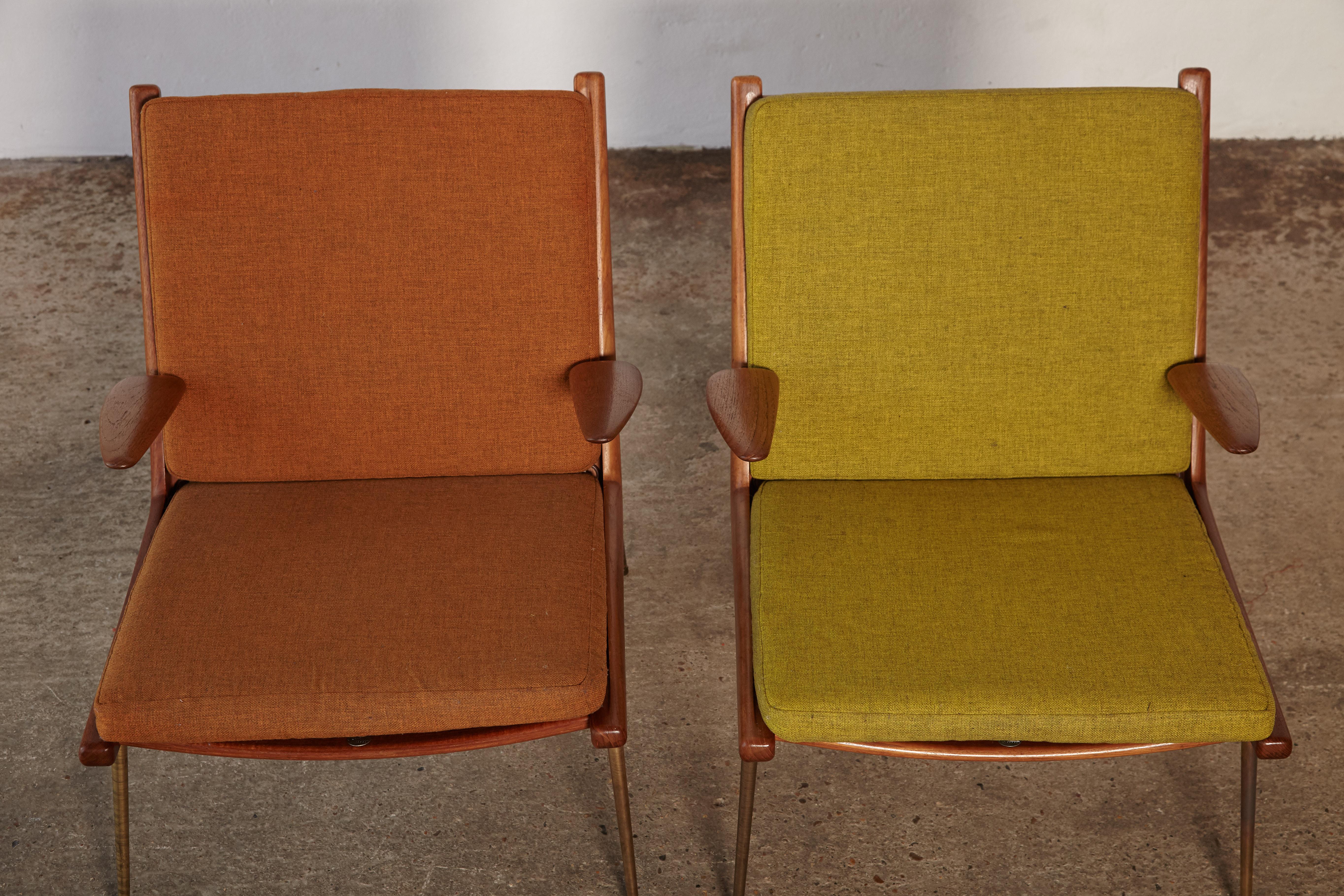 Peter Hvidt & Orla Mølgaard-Nielsen Boomerang Chairs, Denmark, 1960s 6