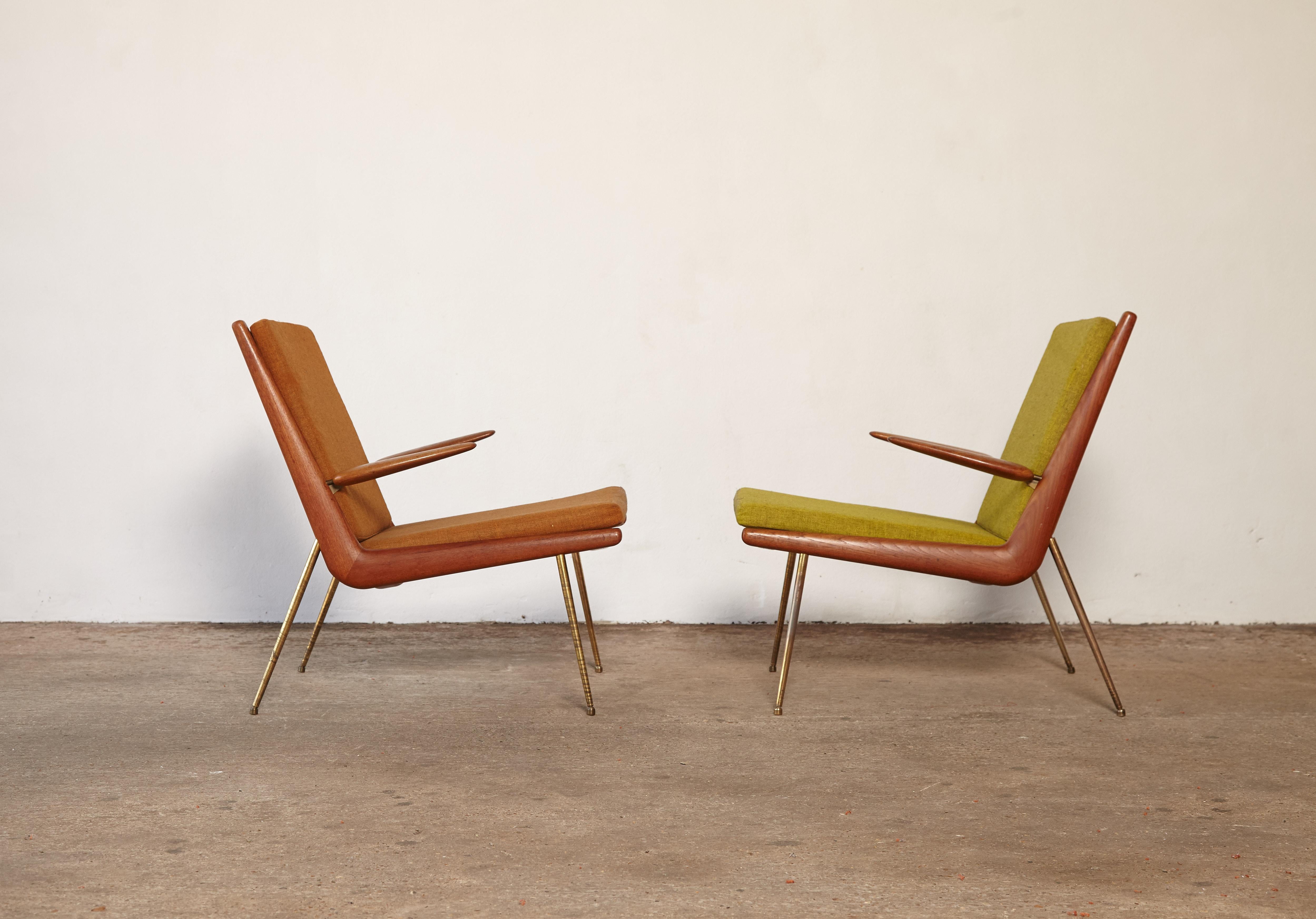 Peter Hvidt & Orla Mølgaard-Nielsen Boomerang Chairs, Denmark, 1960s In Good Condition In London, GB