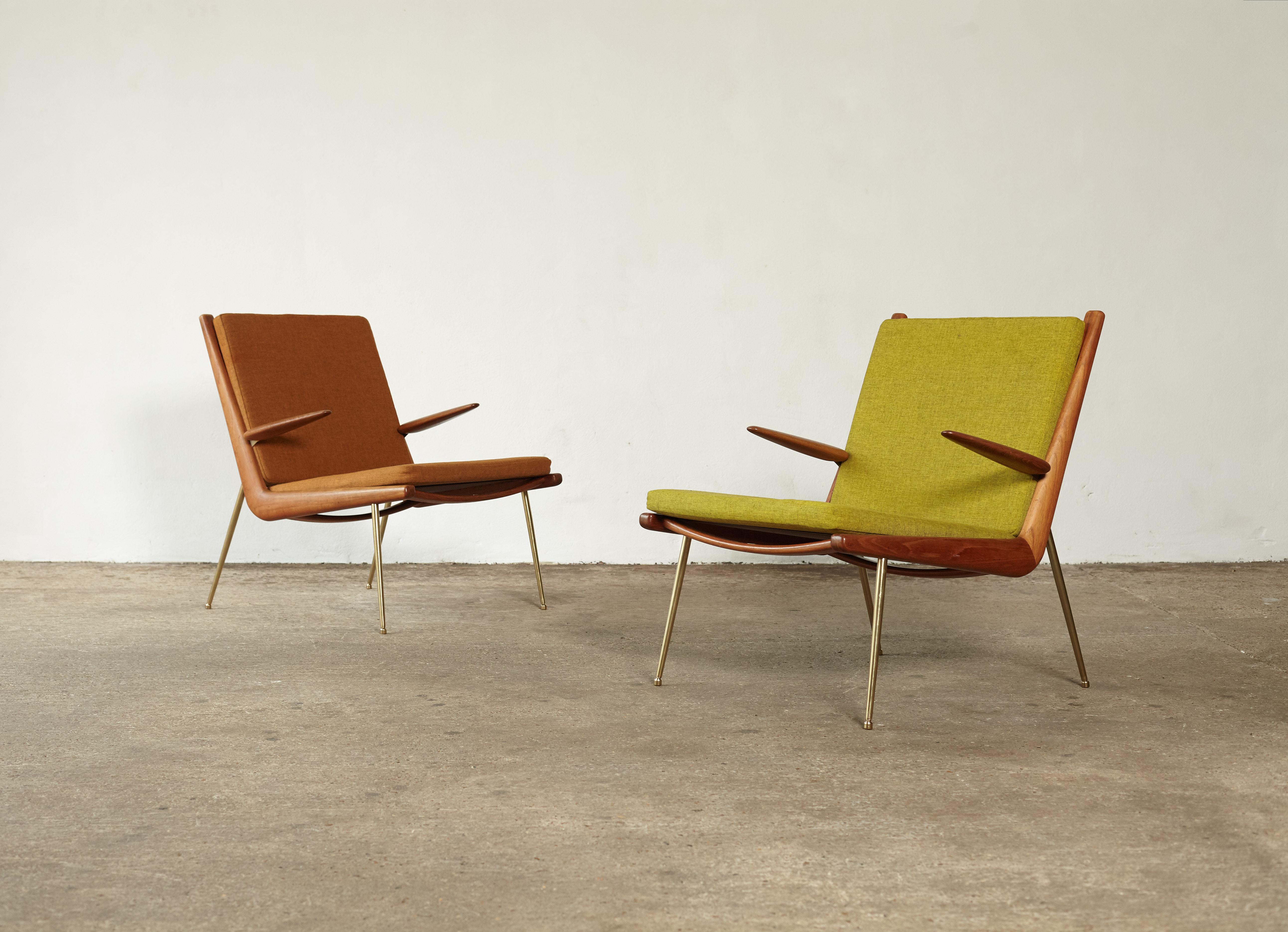 Peter Hvidt and Orla Mølgaard-Nielsen Boomerang Chairs, Denmark, 1960s In Good Condition In London, GB