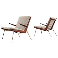 Peter Hvidt & Orla Mølgaard Nielsen Boomerang Lounge Chair, France & Daverkosen