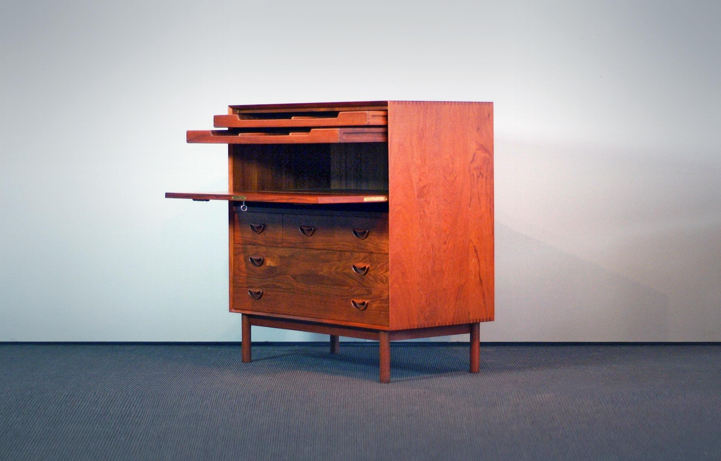 Mid-Century Modern Peter Hvidt & Orla Mølgaard-Nielsen Cabinets Teak Drawers Secretary Søborg DK