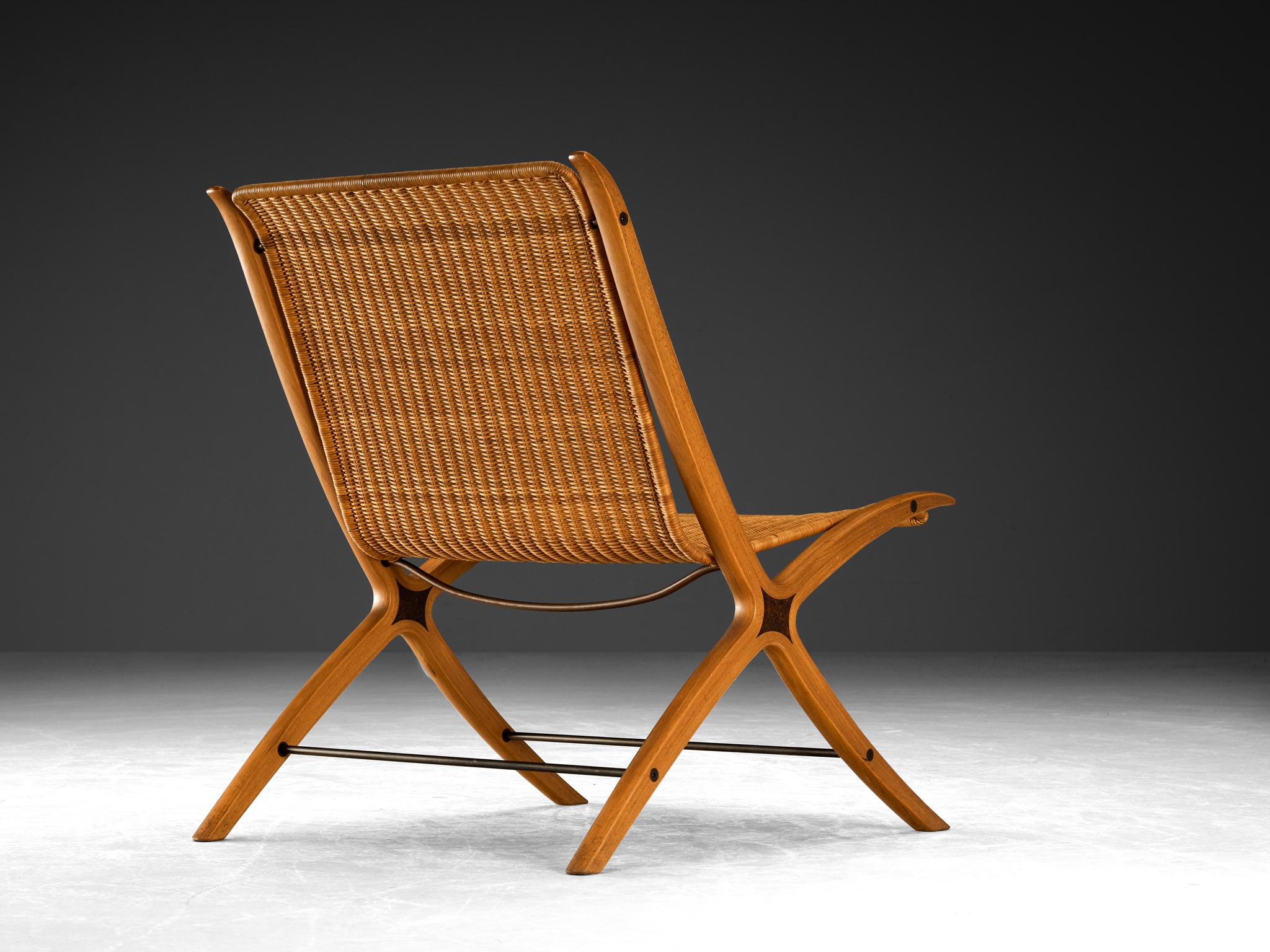 Scandinavian Modern Peter Hvidt & Orla Mølgaard Nielsen Chair Model '6103' in Cane For Sale