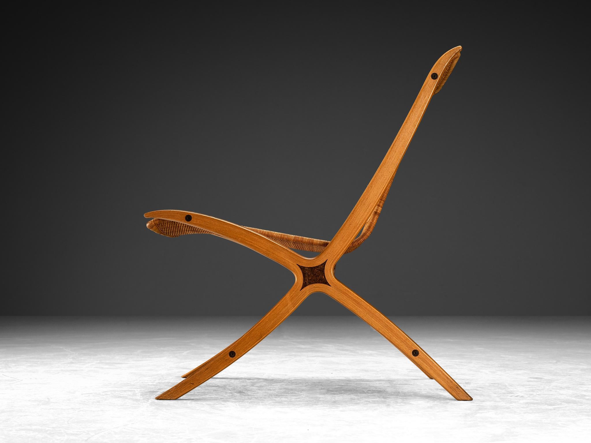 Mid-20th Century Peter Hvidt & Orla Mølgaard Nielsen Chair Model '6103' in Cane For Sale