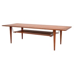 Peter Hvidt Orla Mølgaard Nielsen Danish Teak Coffee Table FD-516 France & Son 