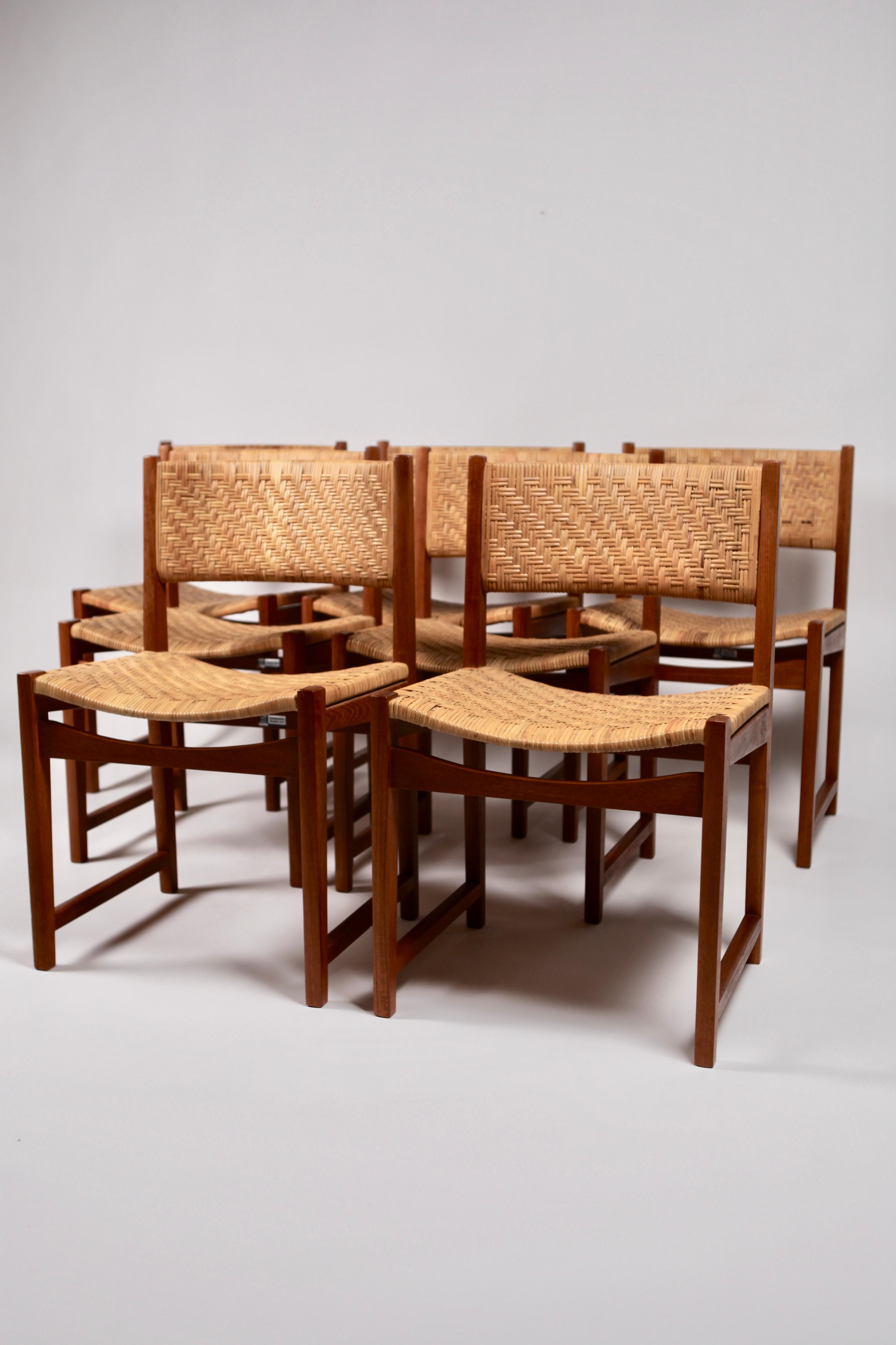 Danish Peter Hvidt & Orla Mølgaard-Nielsen, Dining Chairs Model 350