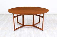 Peter Hvidt & Orla Mølgaard Nielsen Drop-Leaf Teak Dining Table for France & Son
