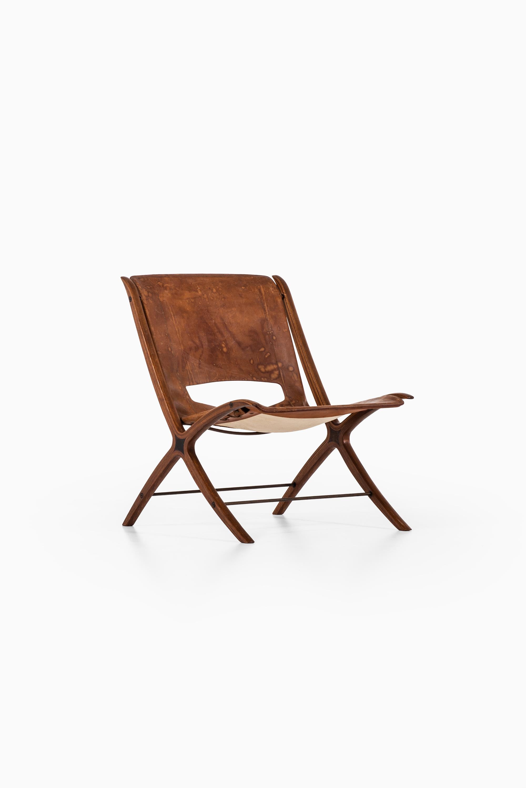 Peter Hvidt & Orla Mølgaard-Nielsen Sessel Modell Fh-6135 / X-Chair (Mitte des 20. Jahrhunderts) im Angebot