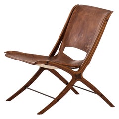 Used Peter Hvidt & Orla Mølgaard-Nielsen Easy Chair Model Fh-6135 / X-Chair