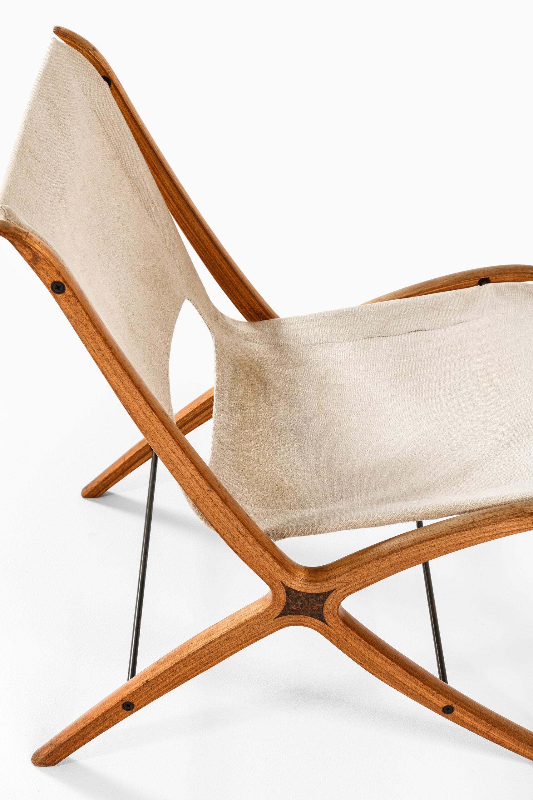 Laminated Peter Hvidt & Orla Mølgaard-Nielsen Easy Chair Model X-Chair / FH-6135 For Sale