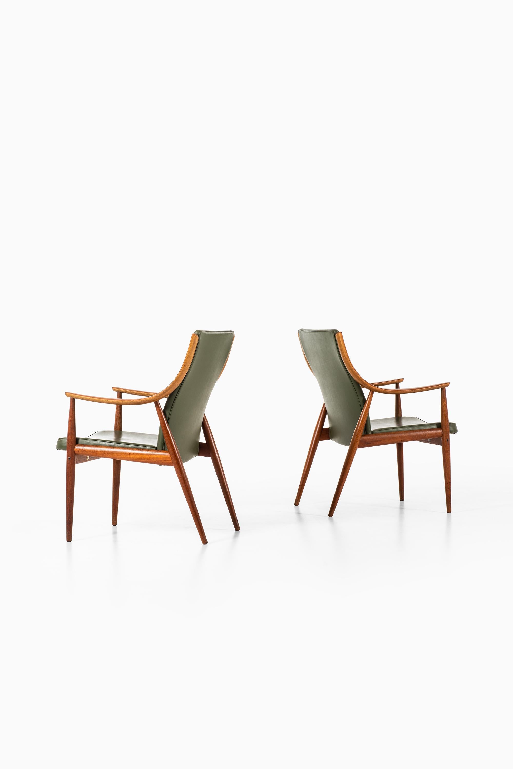 Scandinavian Modern Peter Hvidt & Orla Mølgaard-Nielsen Easy Chairs by France & Son in Denmark