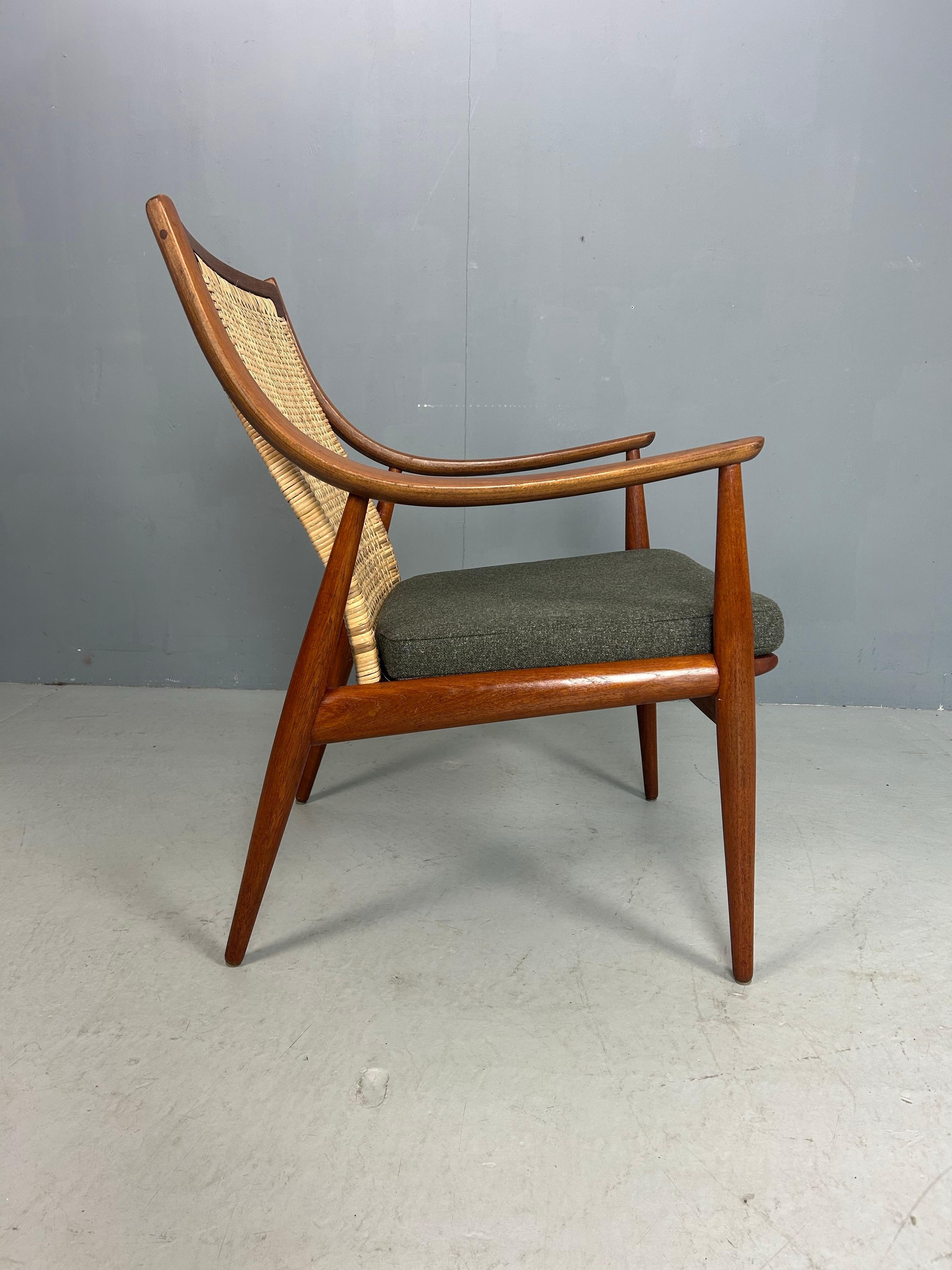 Peter Hvidt & Orla Mølgaard-Nielsen FD146 Sillón con respaldo de caña, Dinamarca en venta 6