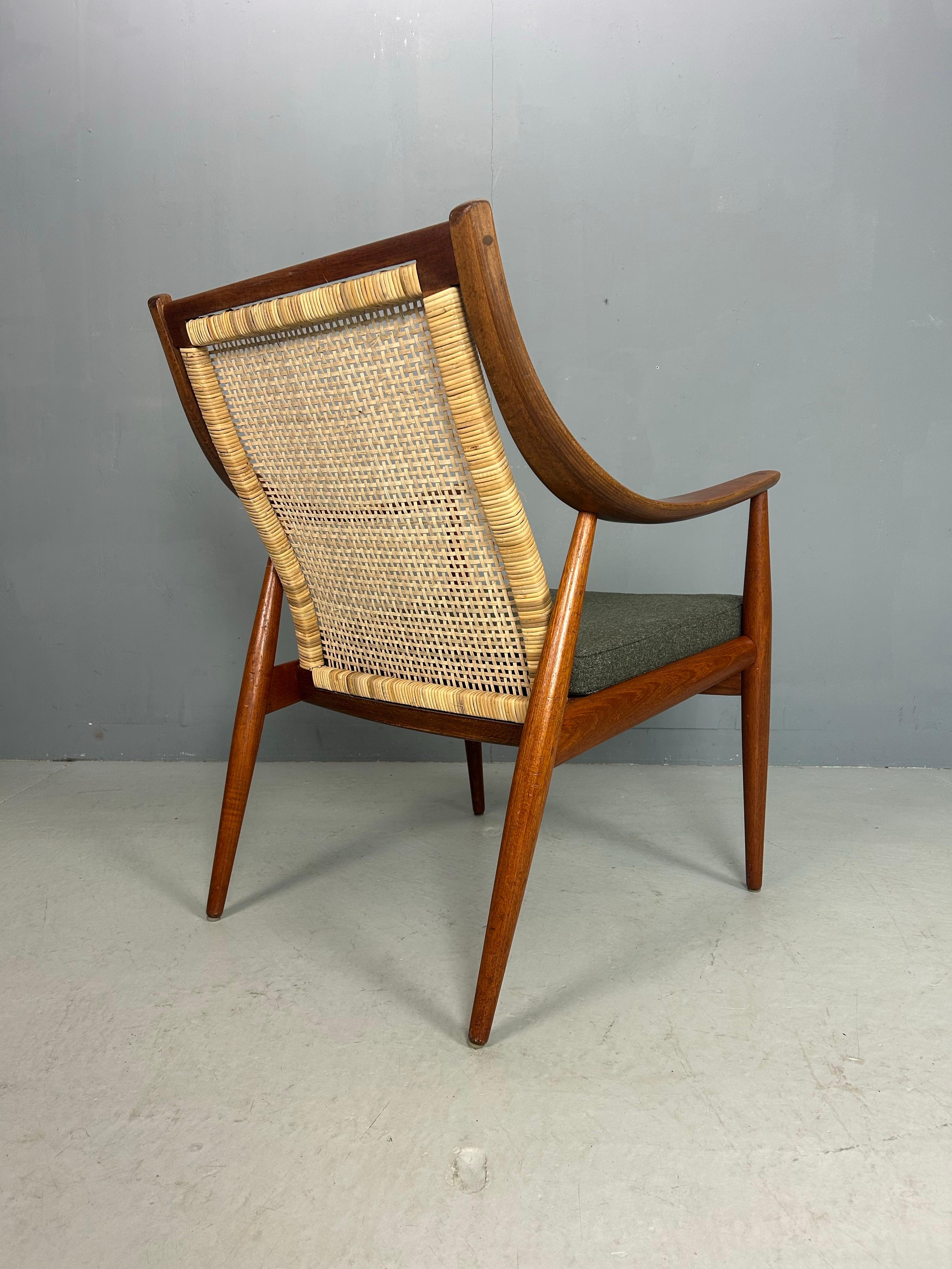 Peter Hvidt & Orla Mølgaard-Nielsen FD146 Sillón con respaldo de caña, Dinamarca en venta 7