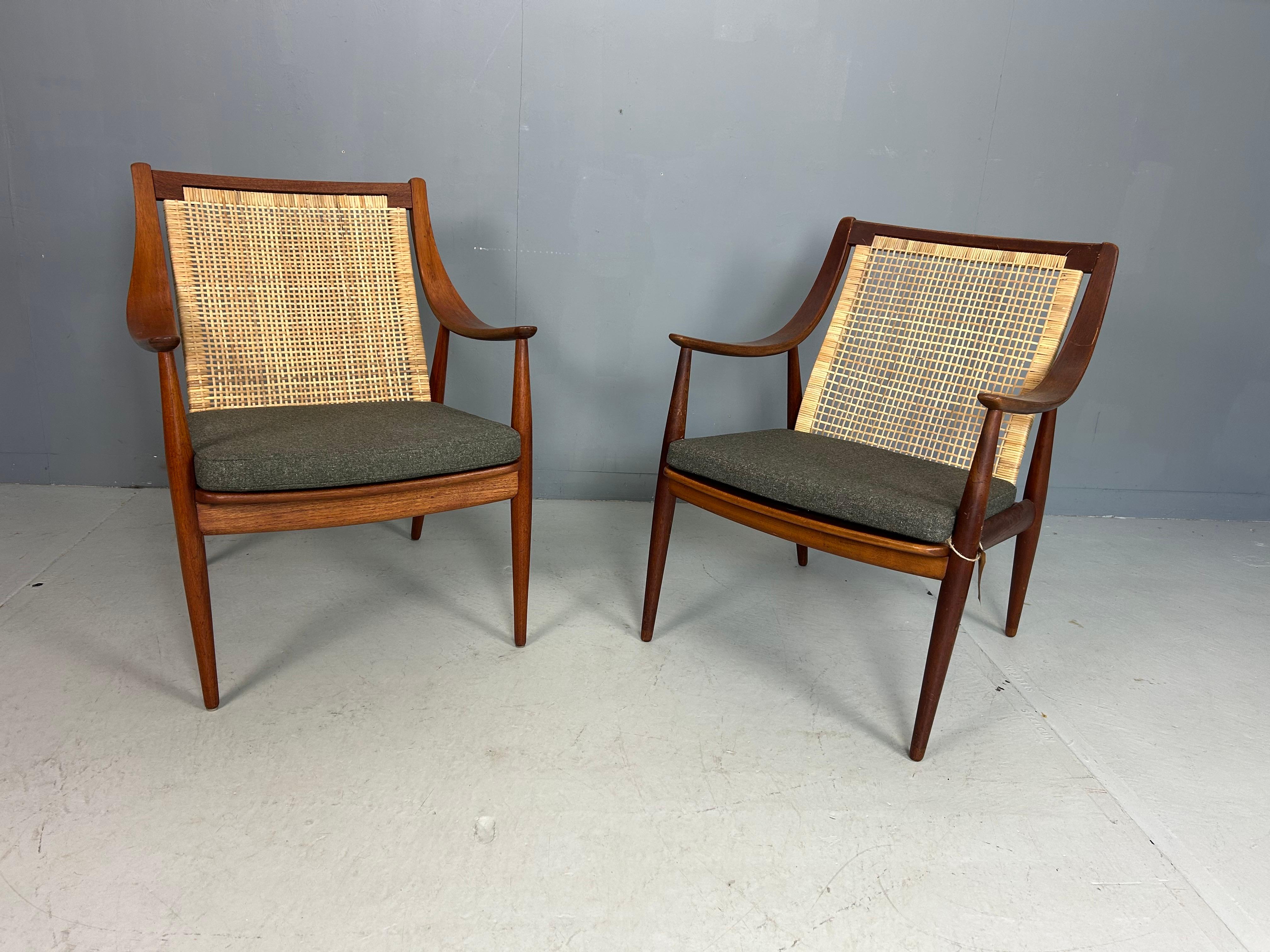 Peter Hvidt & Orla Mølgaard-Nielsen FD146 Sillón con respaldo de caña, Dinamarca en venta 8